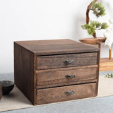 Maxbell Drawers Desktop Storage Box Wooden Storage Case for Vanity Farmhouse Earring