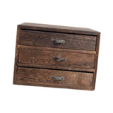 Maxbell Drawers Desktop Storage Box Wooden Storage Case for Vanity Farmhouse Earring