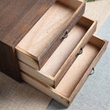 Maxbell Drawers Desktop Storage Box Wooden Storage Case for Vanity Farmhouse Earring