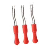 Maxbell 3Pcs Latch Hooks Portable Dreadlocks Crochet Hook for Knitting Craft Suplies