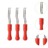 Maxbell 3Pcs Latch Hooks Portable Dreadlocks Crochet Hook for Knitting Craft Suplies