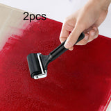 Maxbell 2x Rubber Brayer Ink Roller for Anti Skid Tape Construction Tool Lightweight 6cm