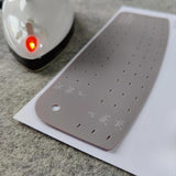 Maxbell Hot Hem Ruler Fabric Ironing Tool Quilting Dressmaker Ruler Hemming Template Gray