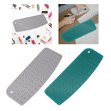 Maxbell Hot Hem Ruler Fabric Ironing Tool Quilting Dressmaker Ruler Hemming Template Gray