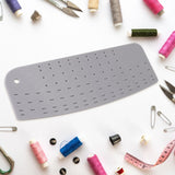 Maxbell Hot Hem Ruler Fabric Ironing Tool Quilting Dressmaker Ruler Hemming Template Gray