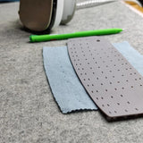 Maxbell Hot Hem Ruler Fabric Ironing Tool Quilting Dressmaker Ruler Hemming Template Gray