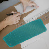 Maxbell Hot Hem Ruler Fabric Ironing Tool Quilting Dressmaker Ruler Hemming Template Green