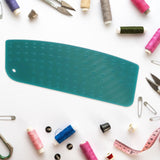 Maxbell Hot Hem Ruler Fabric Ironing Tool Quilting Dressmaker Ruler Hemming Template Green