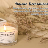 Maxbell 6x Thick Candle Jars for Making Candles for Home DIY Clear Glass Candle Jars