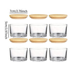 Maxbell 6x Thick Candle Jars for Making Candles for Home DIY Clear Glass Candle Jars
