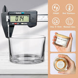 Maxbell 6x Thick Candle Jars for Making Candles for Home DIY Clear Glass Candle Jars