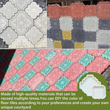 Maxbell 2 Pieces Decorative Flower Brick Models Road Pedal Tile Models for Sidewalks