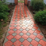 Maxbell 2 Pieces Decorative Flower Brick Models Road Pedal Tile Models for Sidewalks