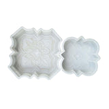 Maxbell 2 Pieces Decorative Flower Brick Models Road Pedal Tile Models for Sidewalks