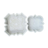 Maxbell 2 Pieces Decorative Flower Brick Models Road Pedal Tile Models for Sidewalks