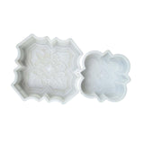 Maxbell 2 Pieces Decorative Flower Brick Models Road Pedal Tile Models for Sidewalks