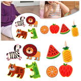 Maxbell Kids Lacing Toy Threading Board Improve Cognition for Boys Girls Puzzle Game Animal Pattern