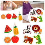 Maxbell Kids Lacing Toy Threading Board Improve Cognition for Boys Girls Puzzle Game Animal Pattern