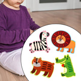 Maxbell Kids Lacing Toy Threading Board Improve Cognition for Boys Girls Puzzle Game Animal Pattern