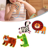 Maxbell Kids Lacing Toy Threading Board Improve Cognition for Boys Girls Puzzle Game Animal Pattern