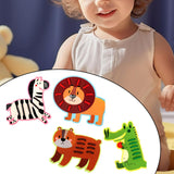 Maxbell Kids Lacing Toy Threading Board Improve Cognition for Boys Girls Puzzle Game Animal Pattern