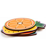 Maxbell Kids Lacing Toy Threading Board Improve Cognition for Boys Girls Puzzle Game Fruit Pattern