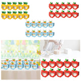 Maxbell 10Pcs Foldable Candy Boxes Paper Gift Packaging Box for Housewarming Holiday Blue