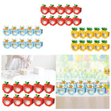 Maxbell 10Pcs Foldable Candy Boxes Paper Gift Packaging Box for Housewarming Holiday Blue