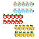 Maxbell 10Pcs Foldable Candy Boxes Paper Gift Packaging Box for Housewarming Holiday Blue