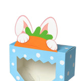 Maxbell 10Pcs Foldable Candy Boxes Paper Gift Packaging Box for Housewarming Holiday Blue