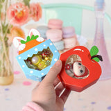 Maxbell 10Pcs Foldable Candy Boxes Paper Gift Packaging Box for Housewarming Holiday Blue