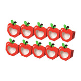 Maxbell 10Pcs Foldable Candy Boxes Paper Gift Packaging Box for Housewarming Holiday Red