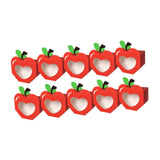 Maxbell 10Pcs Foldable Candy Boxes Paper Gift Packaging Box for Housewarming Holiday Red