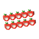 Maxbell 10Pcs Foldable Candy Boxes Paper Gift Packaging Box for Housewarming Holiday Red