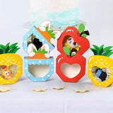 Maxbell 10Pcs Foldable Candy Boxes Paper Gift Packaging Box for Housewarming Holiday Red