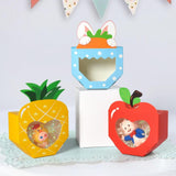 Maxbell 10Pcs Foldable Candy Boxes Paper Gift Packaging Box for Housewarming Holiday Red