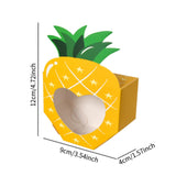 Maxbell 10Pcs Foldable Candy Boxes Paper Gift Packaging Box for Housewarming Holiday Yellow
