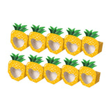 Maxbell 10Pcs Foldable Candy Boxes Paper Gift Packaging Box for Housewarming Holiday Yellow