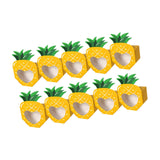 Maxbell 10Pcs Foldable Candy Boxes Paper Gift Packaging Box for Housewarming Holiday Yellow