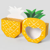 Maxbell 10Pcs Foldable Candy Boxes Paper Gift Packaging Box for Housewarming Holiday Yellow