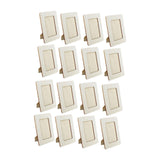 Maxbell 16 Pieces Wooden Picture Frames for Crafts Arts Gifts for Wedding Wood Decor