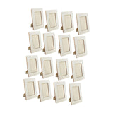 Maxbell 16 Pieces Wooden Picture Frames for Crafts Arts Gifts for Wedding Wood Decor