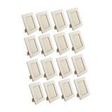 Maxbell 16 Pieces Wooden Picture Frames for Crafts Arts Gifts for Wedding Wood Decor