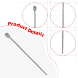 Maxbell 10x Silicone Cable Ties Desk Electrical Cords Home Adjustable Wire Organizer 21.5x1.4cm