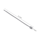 Maxbell 10x Silicone Cable Ties Desk Electrical Cords Home Adjustable Wire Organizer 21.5x1.4cm