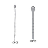 Maxbell 10x Silicone Cable Ties Desk Electrical Cords Home Adjustable Wire Organizer 21.5x1.4cm