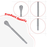 Maxbell 10x Silicone Cable Ties Desk Electrical Cords Home Adjustable Wire Organizer 13cmx1.5cm