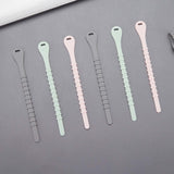 Maxbell 10x Silicone Cable Ties Desk Electrical Cords Home Adjustable Wire Organizer 13cmx1.5cm