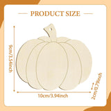 Maxbell 5 Pieces Pumpkin Wooden Cutouts Wooden Pumpkins Ornaments to Paint for Party Style A