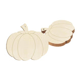 Maxbell 5 Pieces Pumpkin Wooden Cutouts Wooden Pumpkins Ornaments to Paint for Party Style A